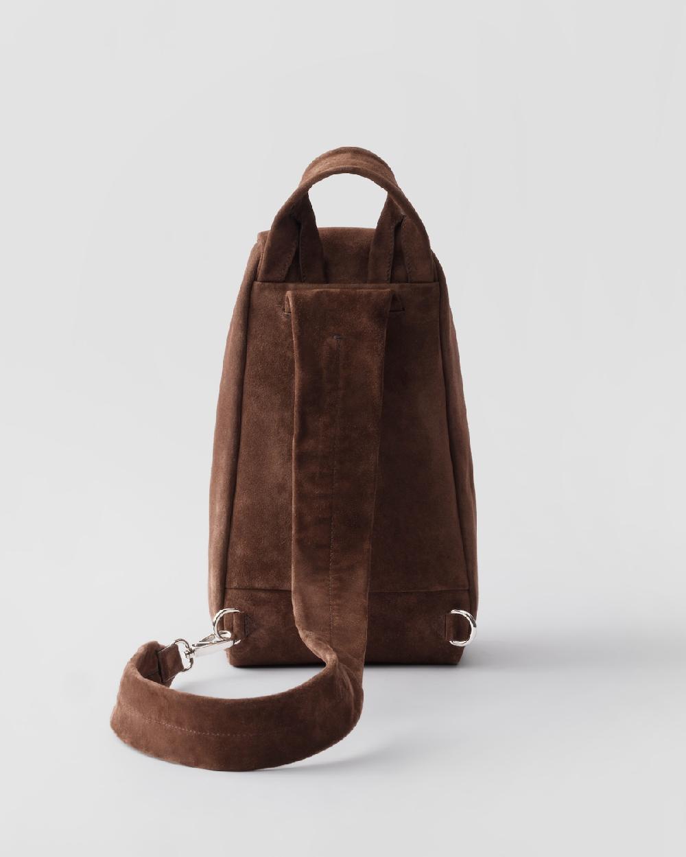 Prada Mochila de ante ÚLTIMAS EDICIONES