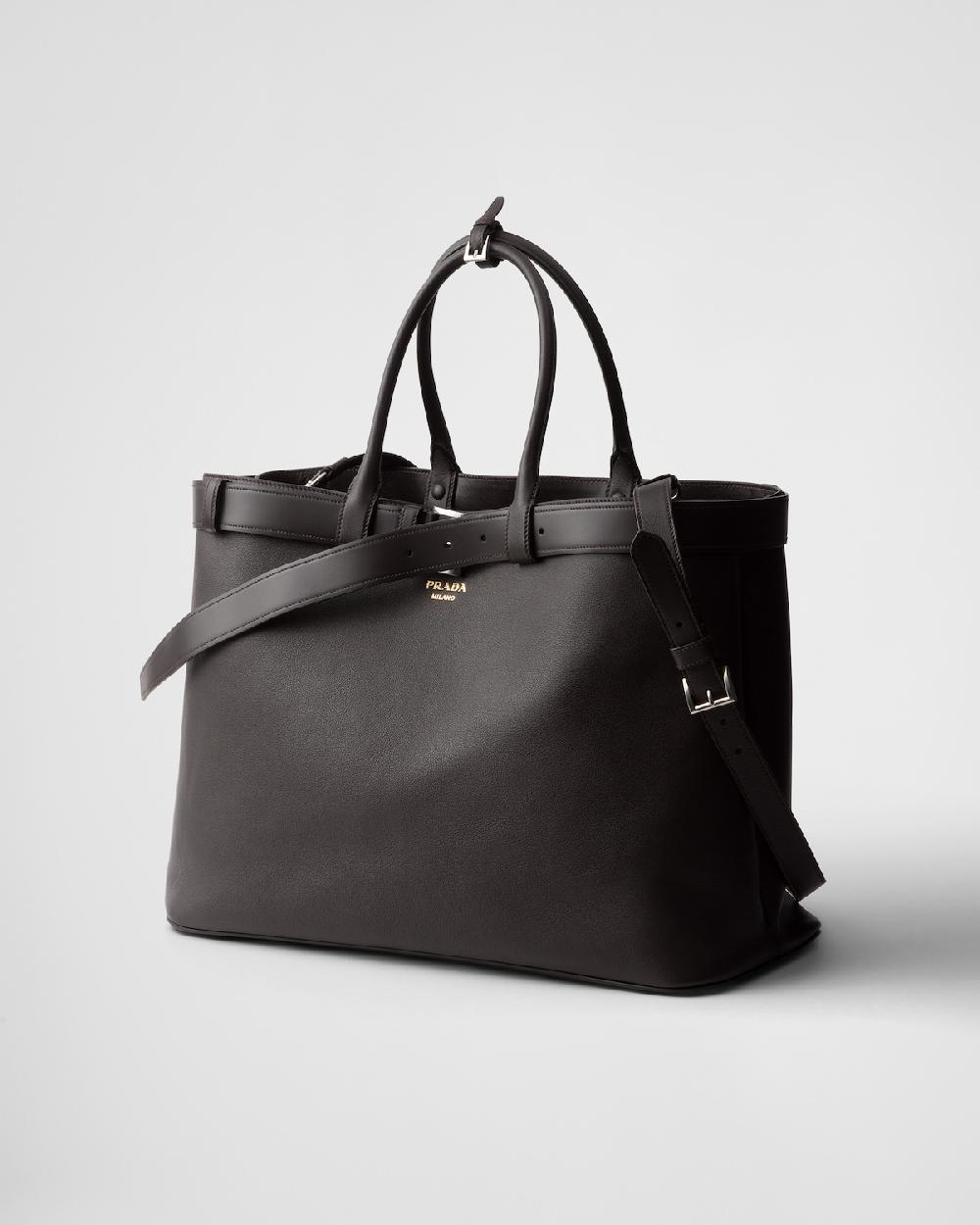 Prada Bolso Prada Buckle de piel con cinturón Grandes descuentos