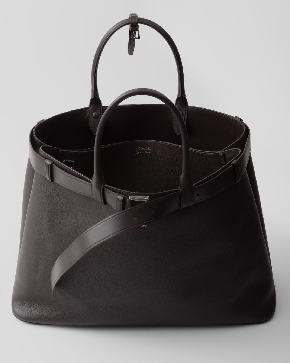 Prada Bolso Prada Buckle de piel con cinturón Grandes descuentos