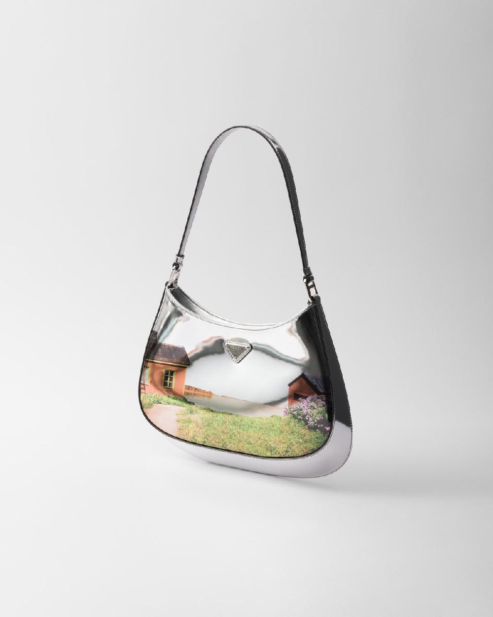 Prada Bolso bandolera Prada Cleo de piel cepillada estampada Rebajas de fin de temporada