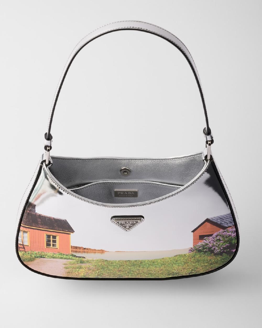 Prada Bolso bandolera Prada Cleo de piel cepillada estampada Rebajas de fin de temporada