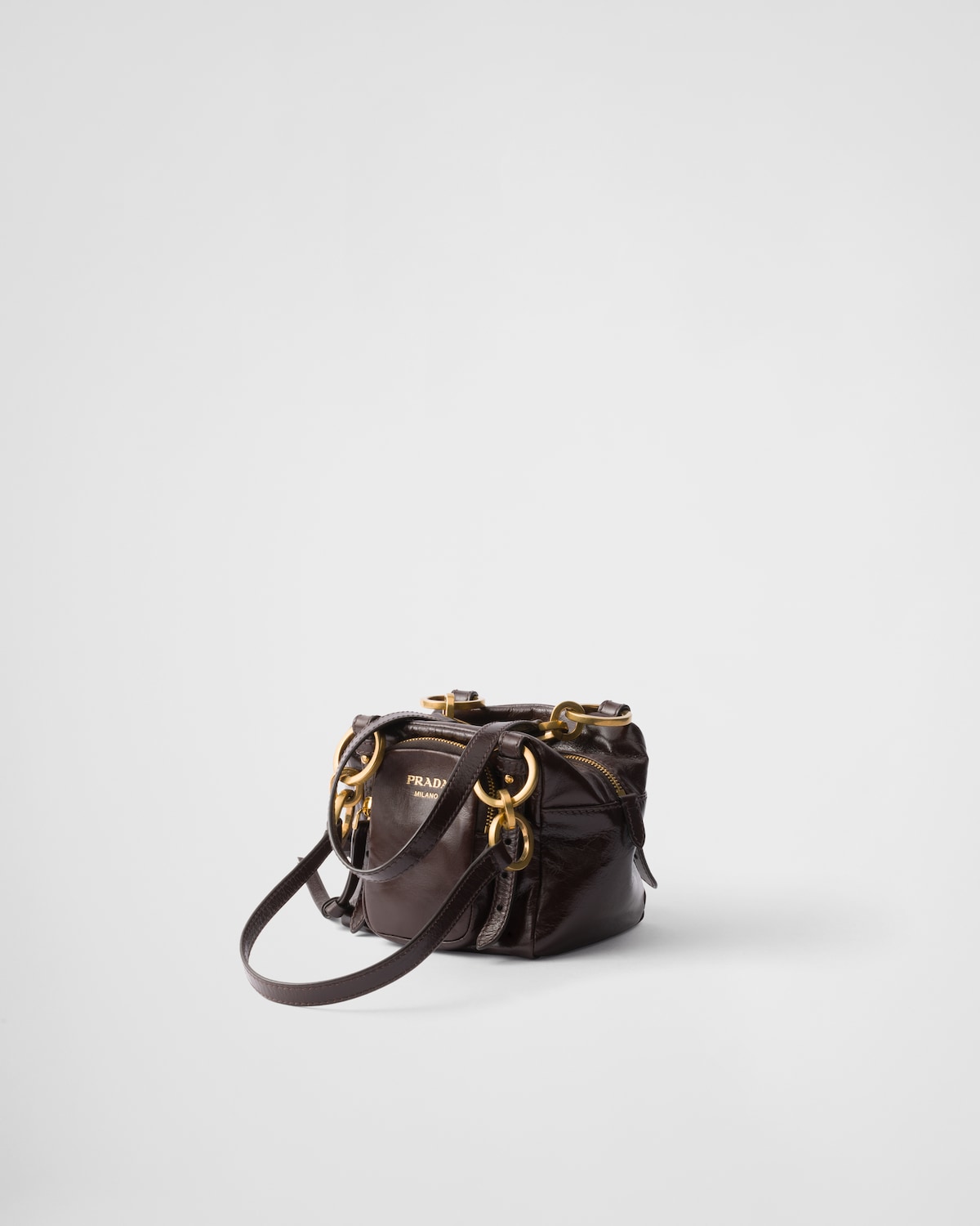 Prada Minibolso Prada Dangle de piel con asa superior Rebajas online