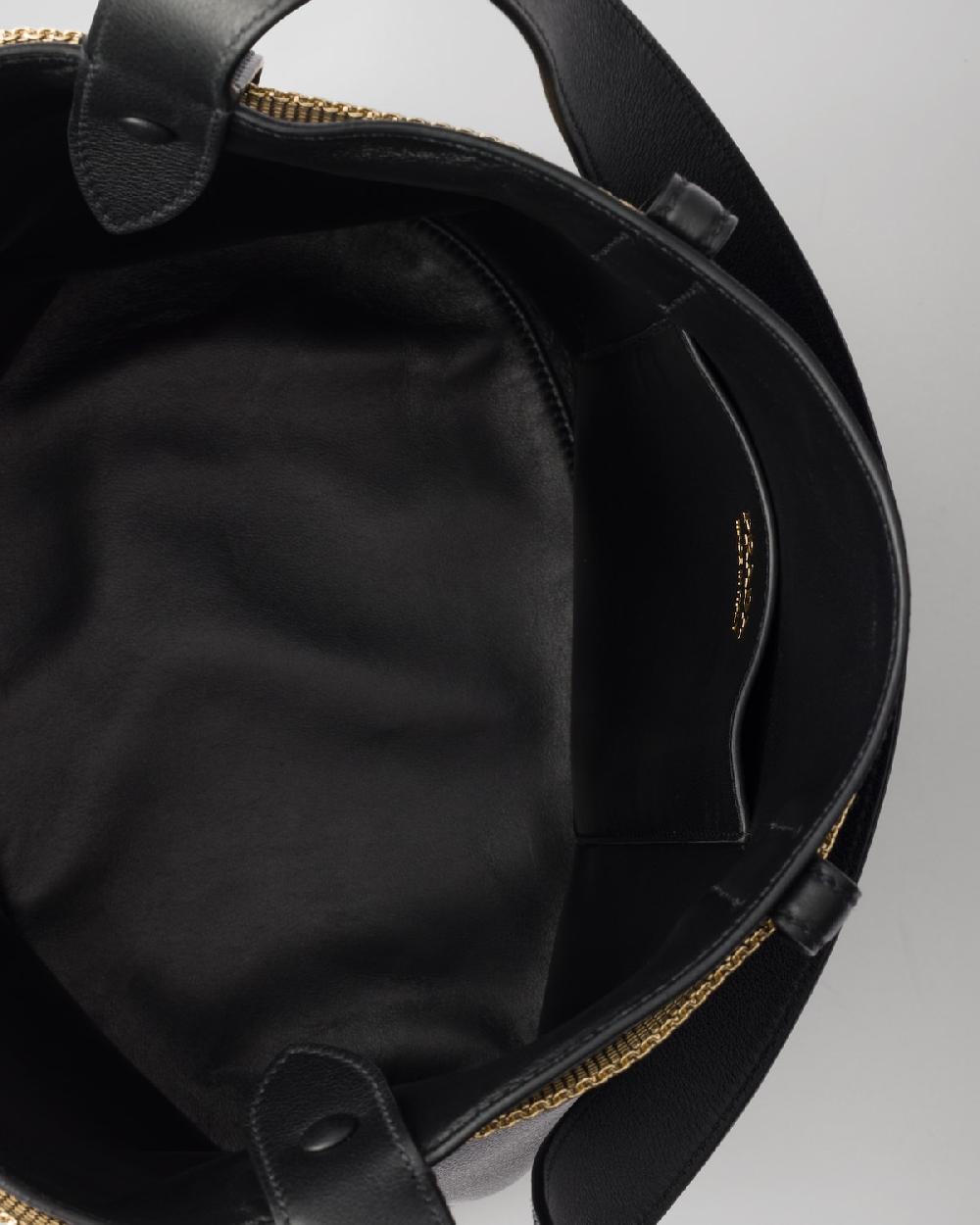 Prada Bolso saco Prada Buckle de piel con cinturón joya Envío gratis