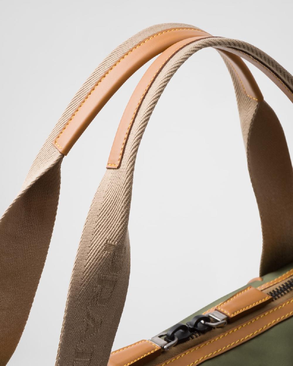 Prada Bolsa de viaje de Re-Nylon y piel Últimos 3 días