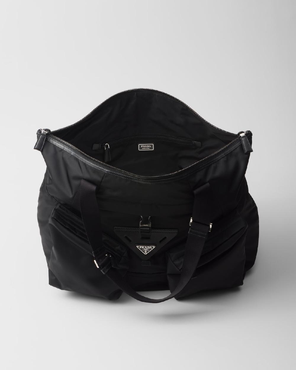 Prada Bolso de viaje de Re-Nylon y piel Últimos 2 días