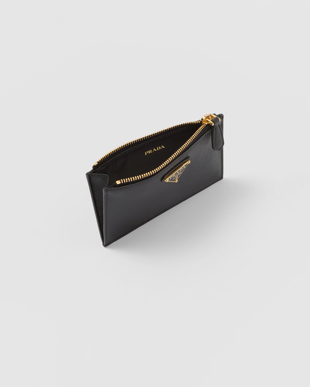 Prada Tarjetero de piel Saffiano Descuento por venta flash