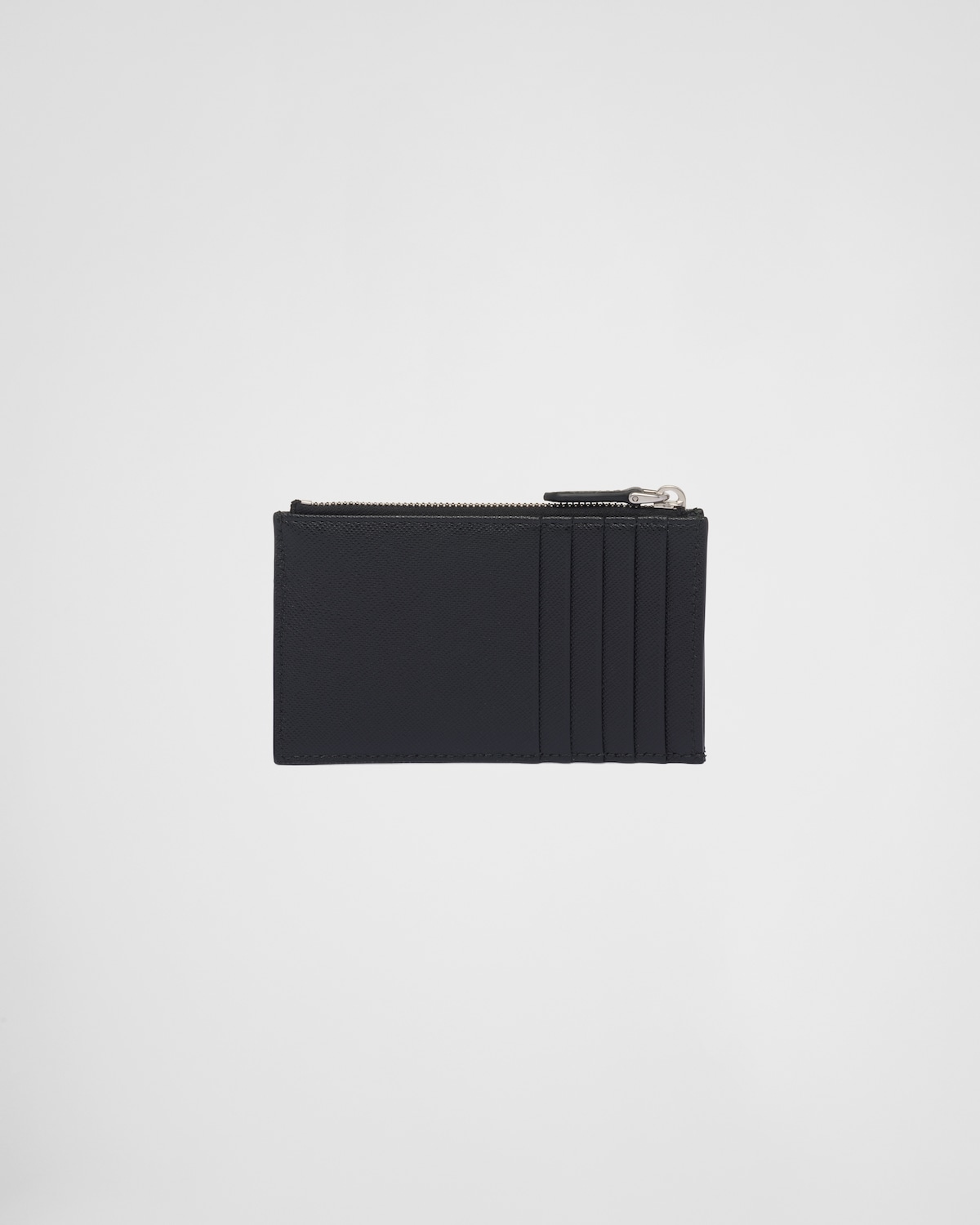 Prada Tarjetero de piel Saffiano Ofertas de temporada