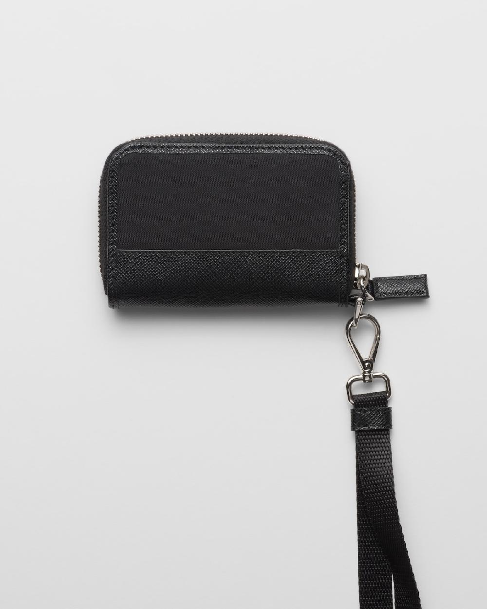 Prada Monedero de Re-Nylon y piel Saffiano Gran oferta