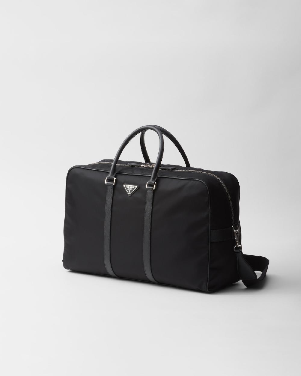 Prada Bolsa de viaje de piel Saffiano y Re-Nylon Últimos 3 días