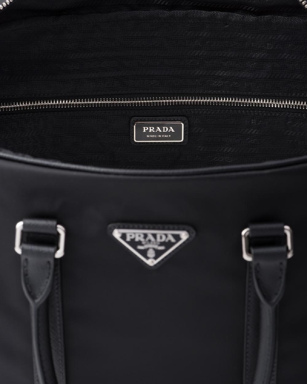 Prada Bolsa de viaje de piel Saffiano y Re-Nylon Últimos 3 días