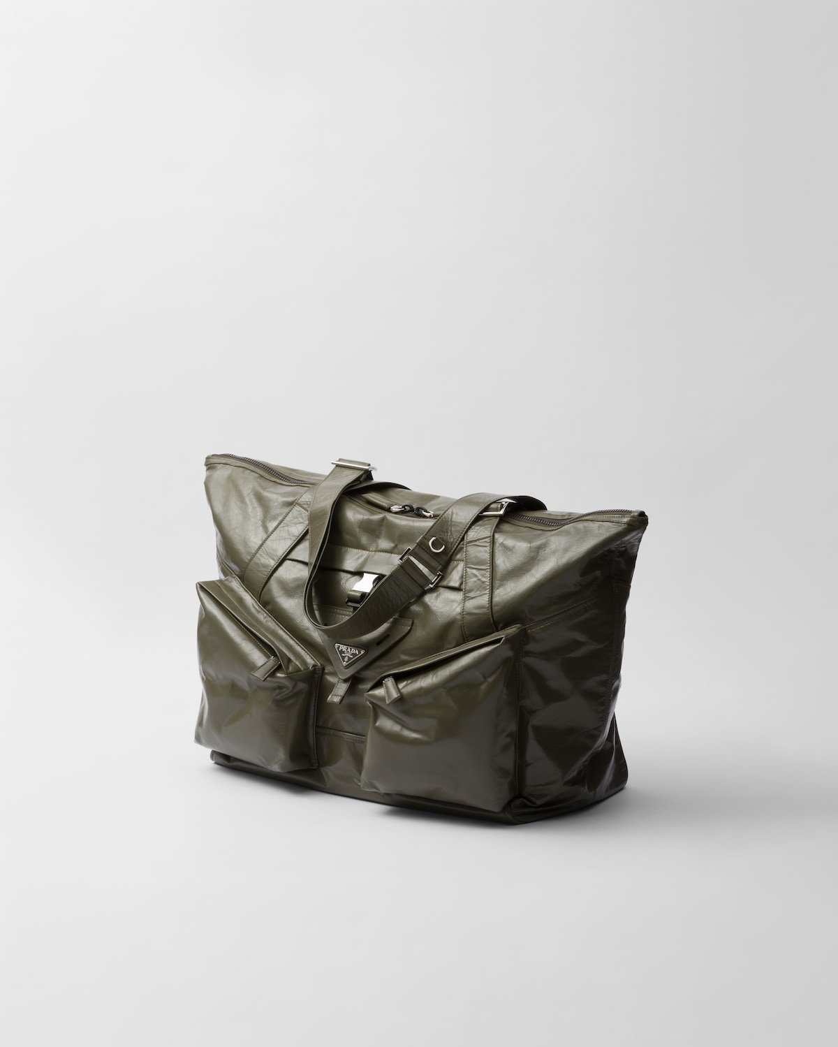 Prada Bolsa de viaje en piel Precio de fábrica