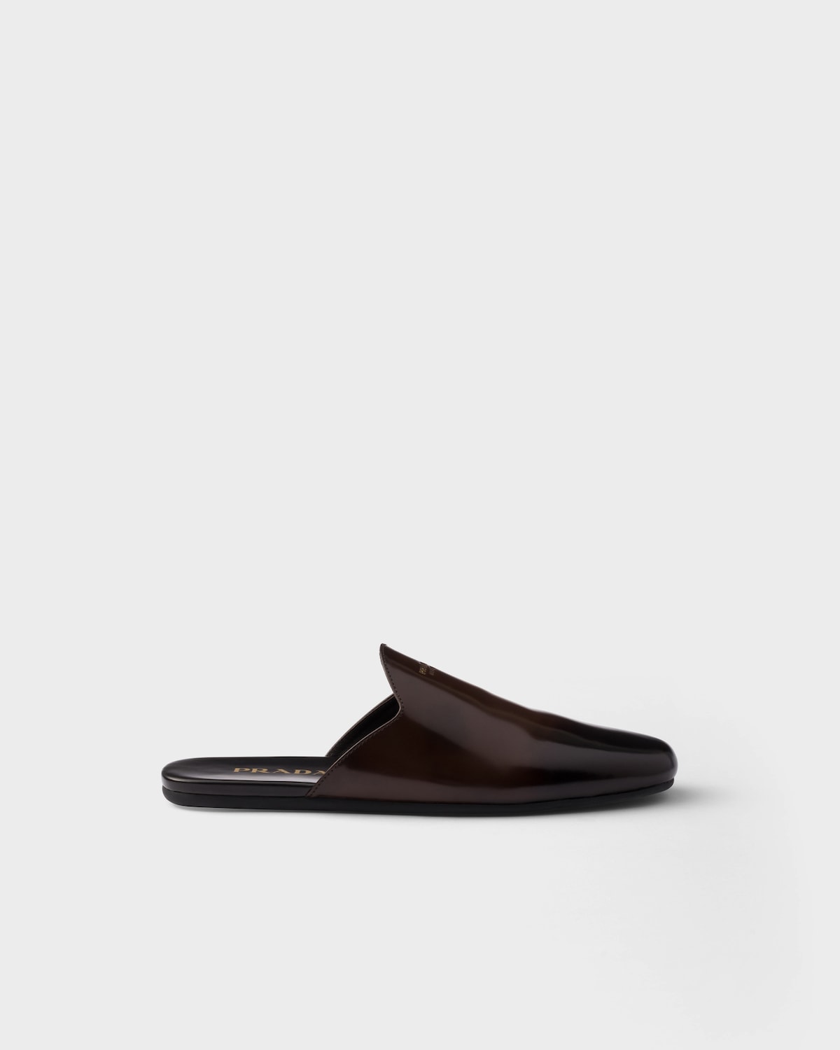Prada Mules de piel cepillada Promoción por tiempo limitado