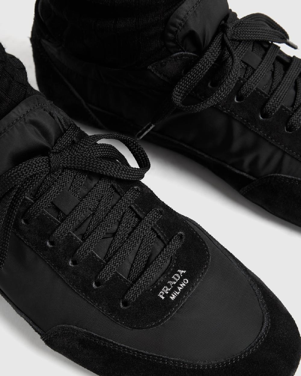 Prada Zapatillas Collapse de Re-Nylon y ante Solo queda un día