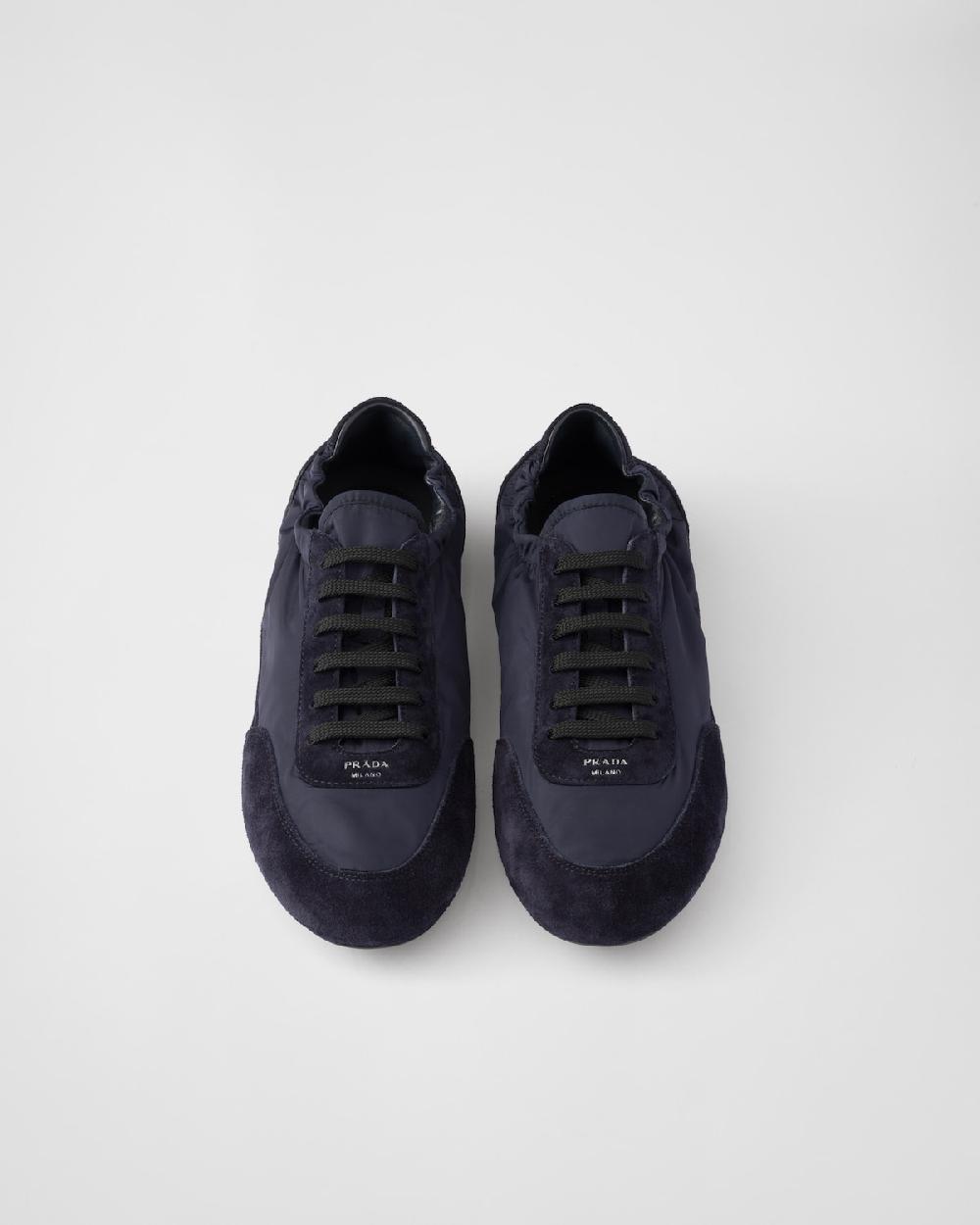 Prada Zapatillas Collapse de Re-Nylon y ante Grandes descuentos