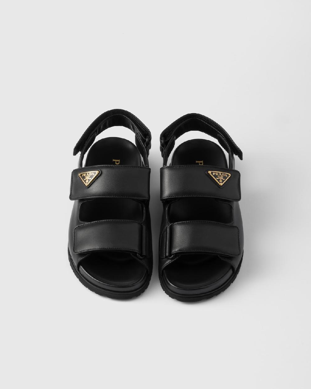 Prada Sandalias de napa Precios de Black Friday