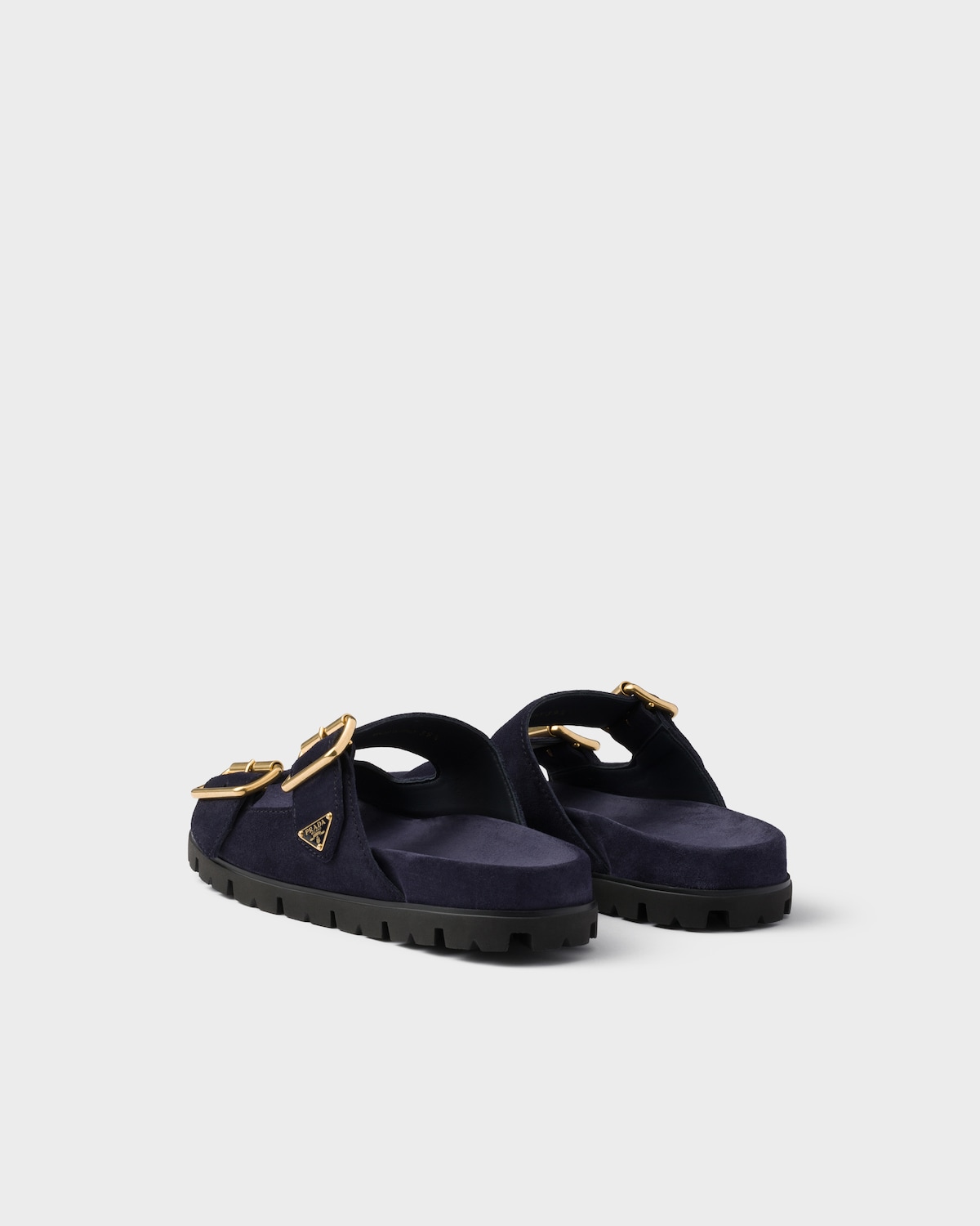 Prada Sandalias planas con tira de ante Oferta exclusiva