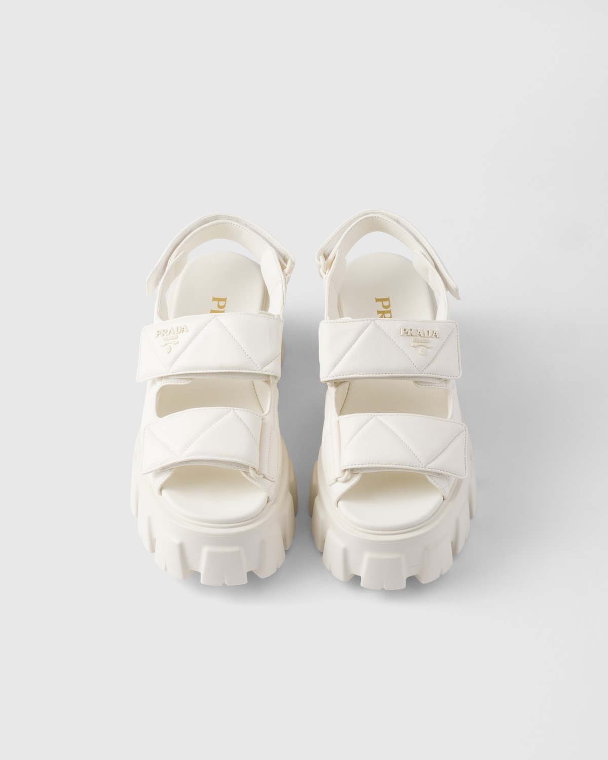 Prada Sandalias Monolith de napa Grandes ahorros