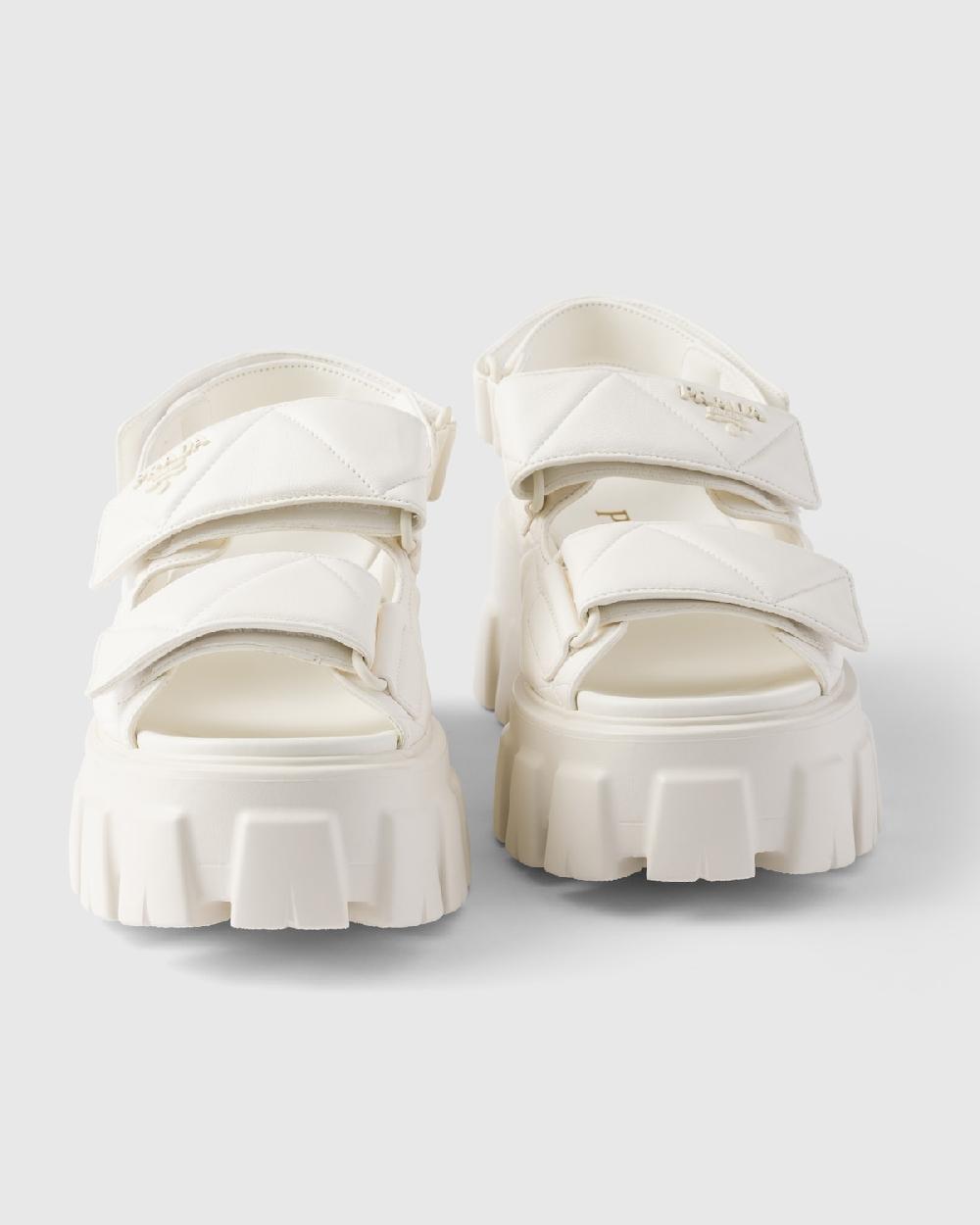 Prada Sandalias Monolith de napa Grandes ahorros