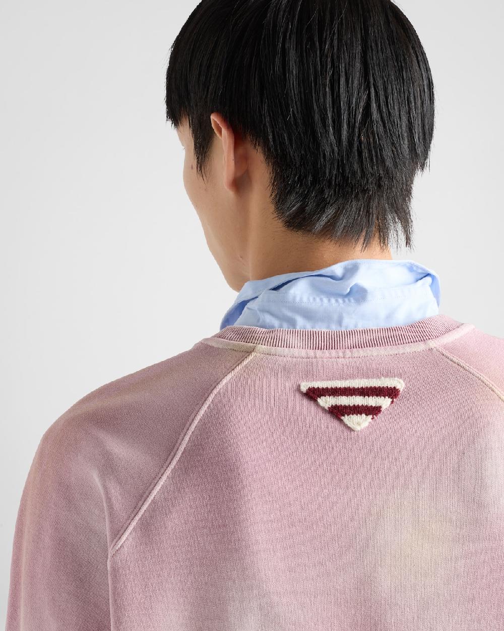 Prada Sudadera en felpa de algodón Los más vendidos