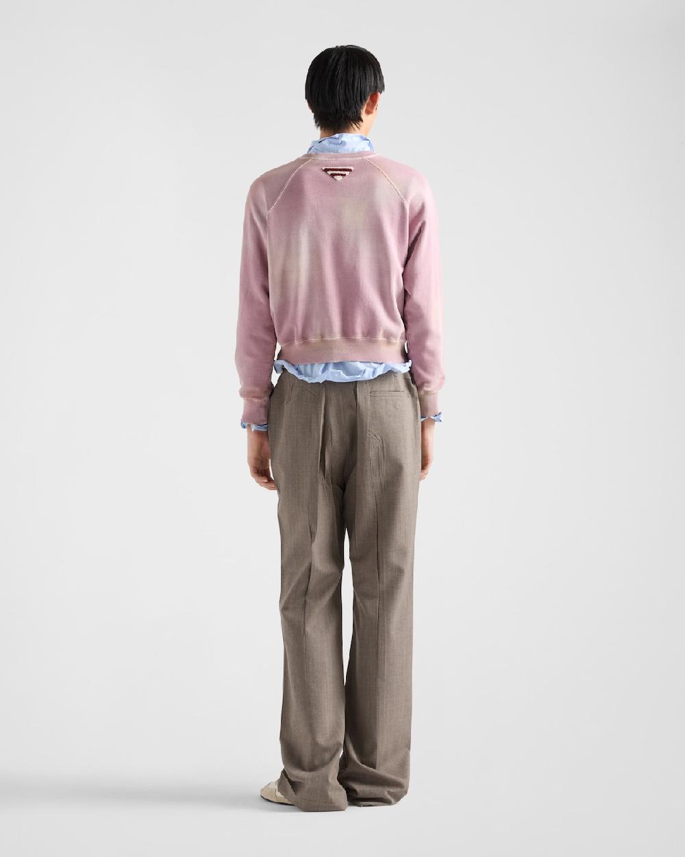 Prada Sudadera en felpa de algodón Los más vendidos