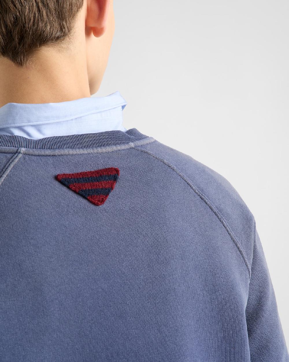 Prada Sudadera en felpa de algodón Ventas relámpago