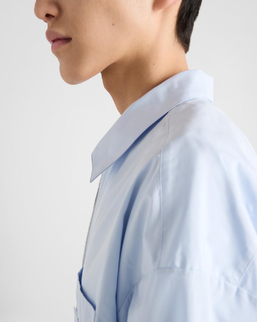 Prada Camisa de algodón con cremallera Rebajas top