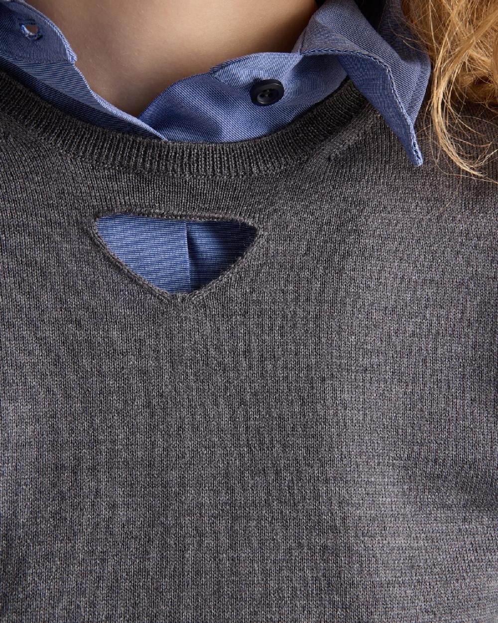 Prada Jersey de lana con cuello redondo Promoción trimestral