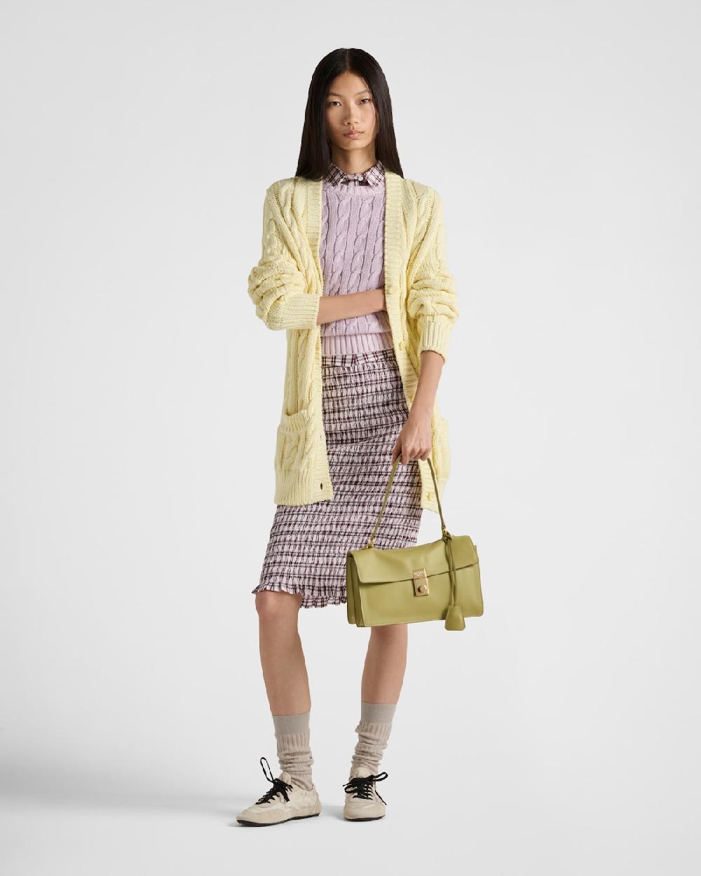 Prada Camisa de cuadros en algodón Ahorra y exporta