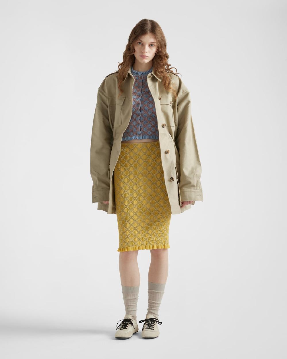 Prada Cárdigan de algodón En oferta