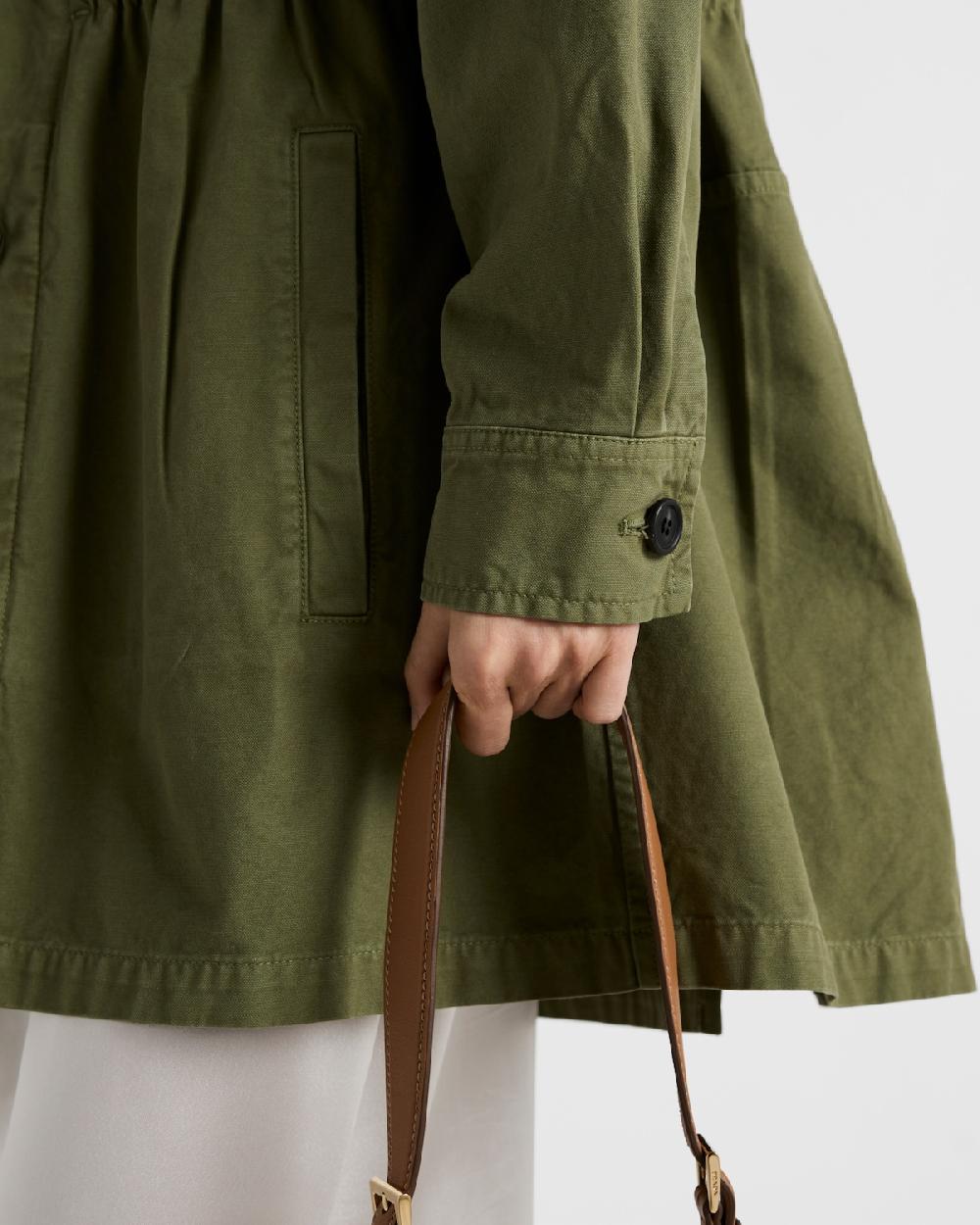 Prada Chaqueta de panamá de algodón envejecido Descuentos del mes