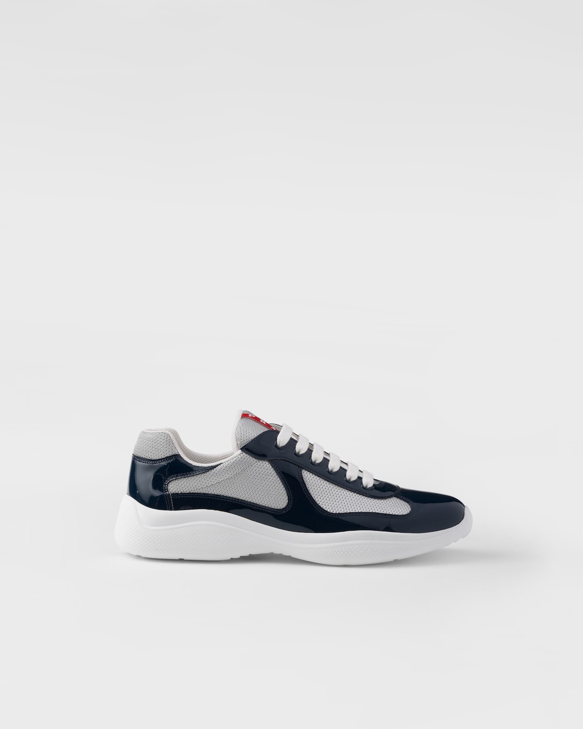 Prada Zapatillas Prada America's Cup de charol y tejido técnico