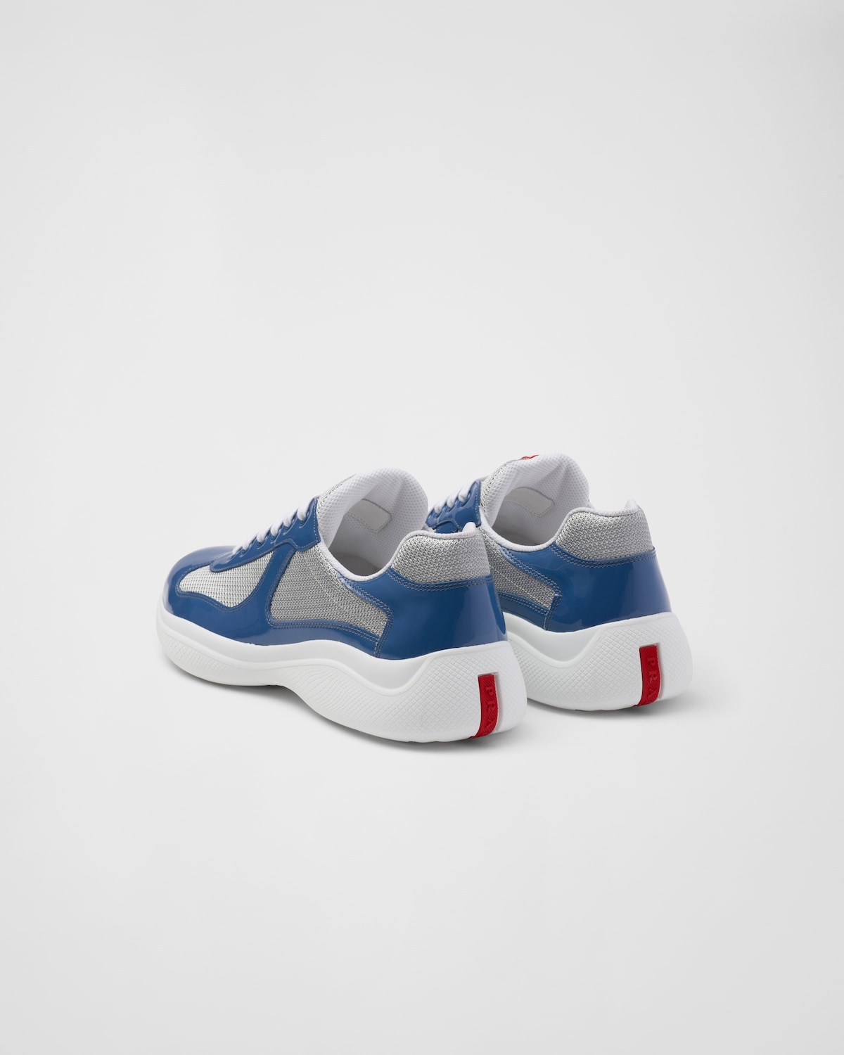 Prada Zapatillas Prada America's Cup de charol y tejido técnico Ofertas de temporada