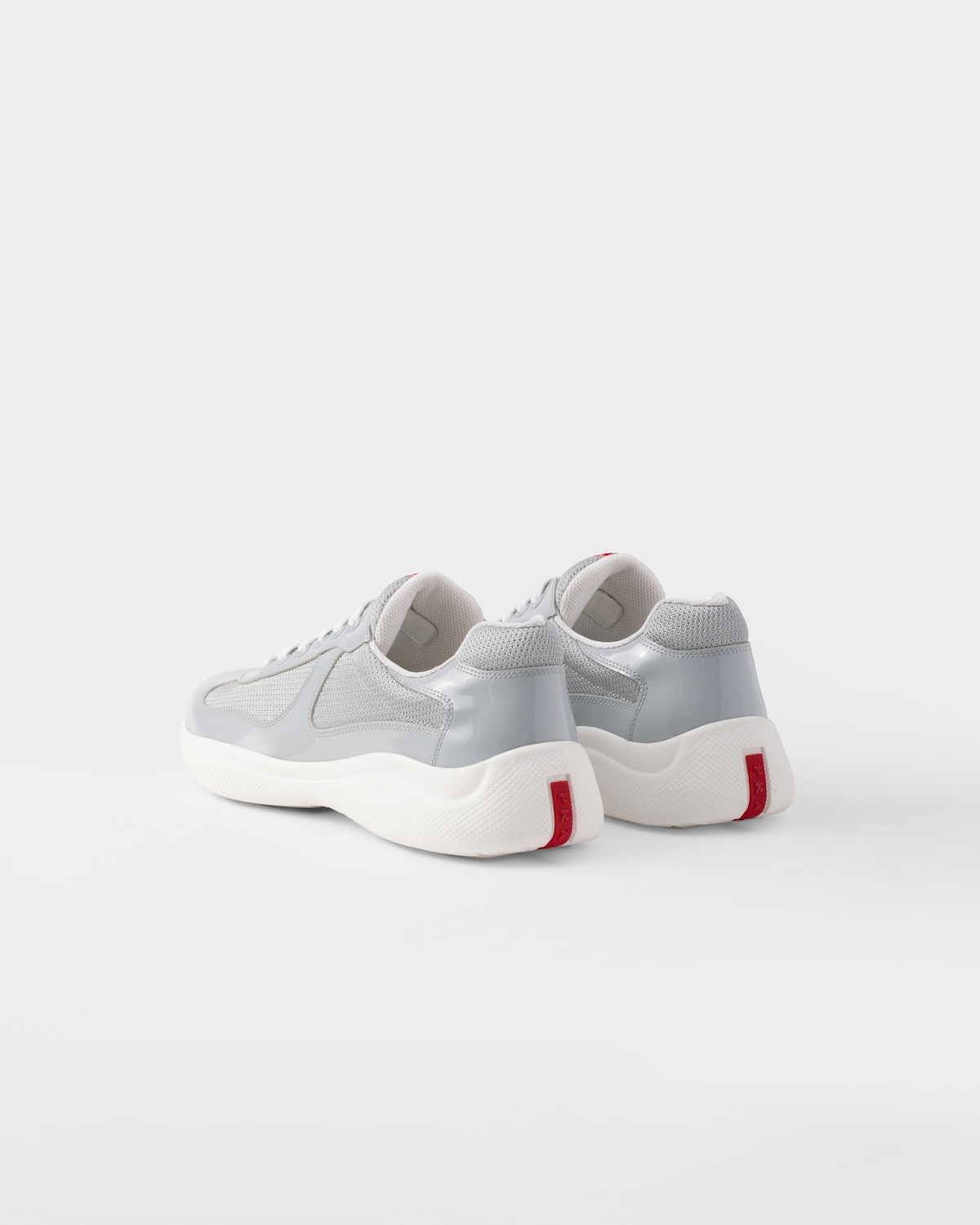 Prada Zapatillas Prada America's Cup de charol y tejido técnico Grandes ahorros