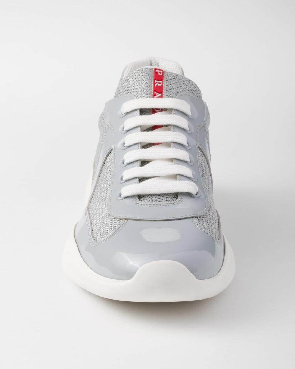 Prada Zapatillas Prada America's Cup de charol y tejido técnico Grandes ahorros