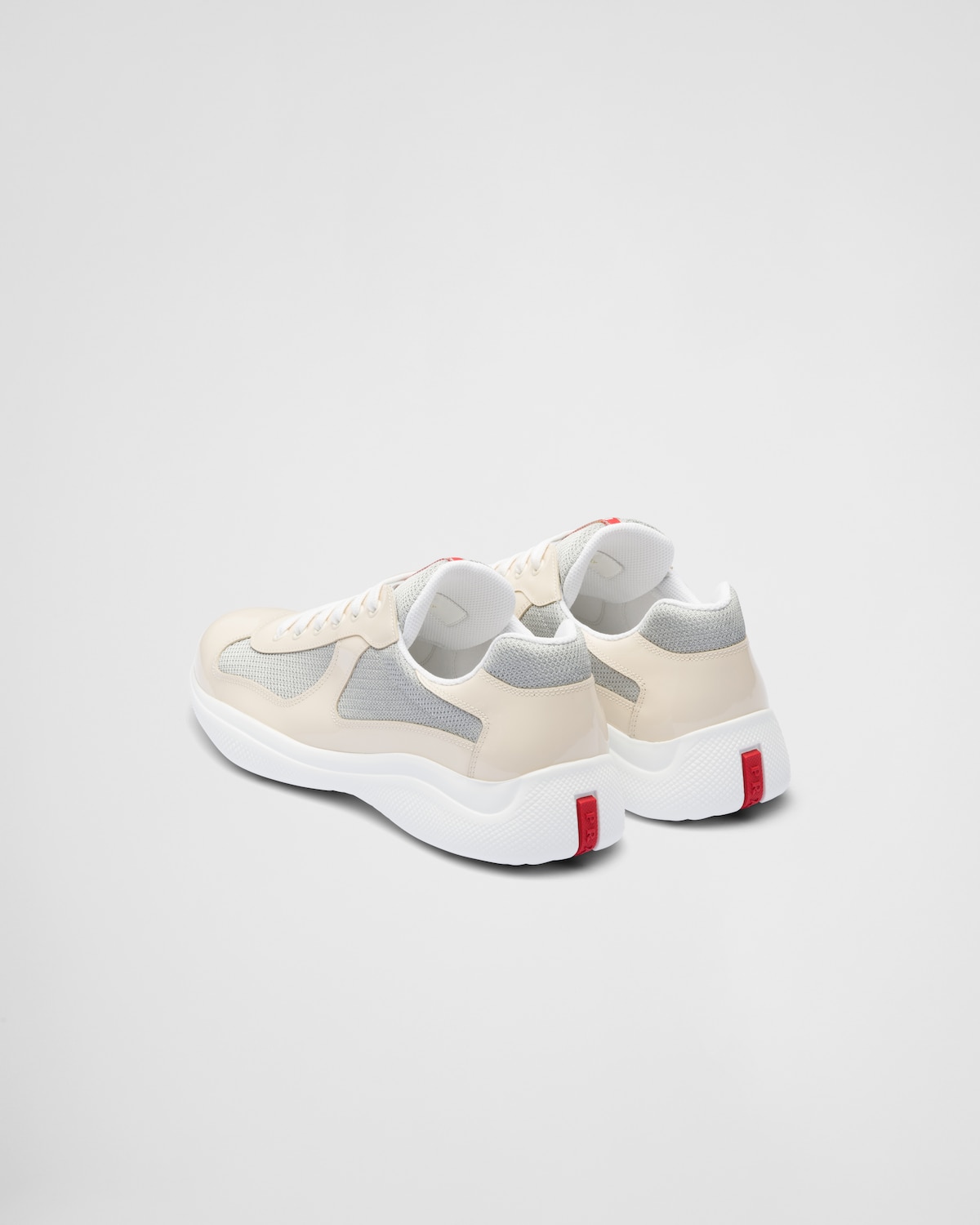 Prada Zapatillas de charol y tejido técnico Prada America's Cup Rebajas de fin de temporada