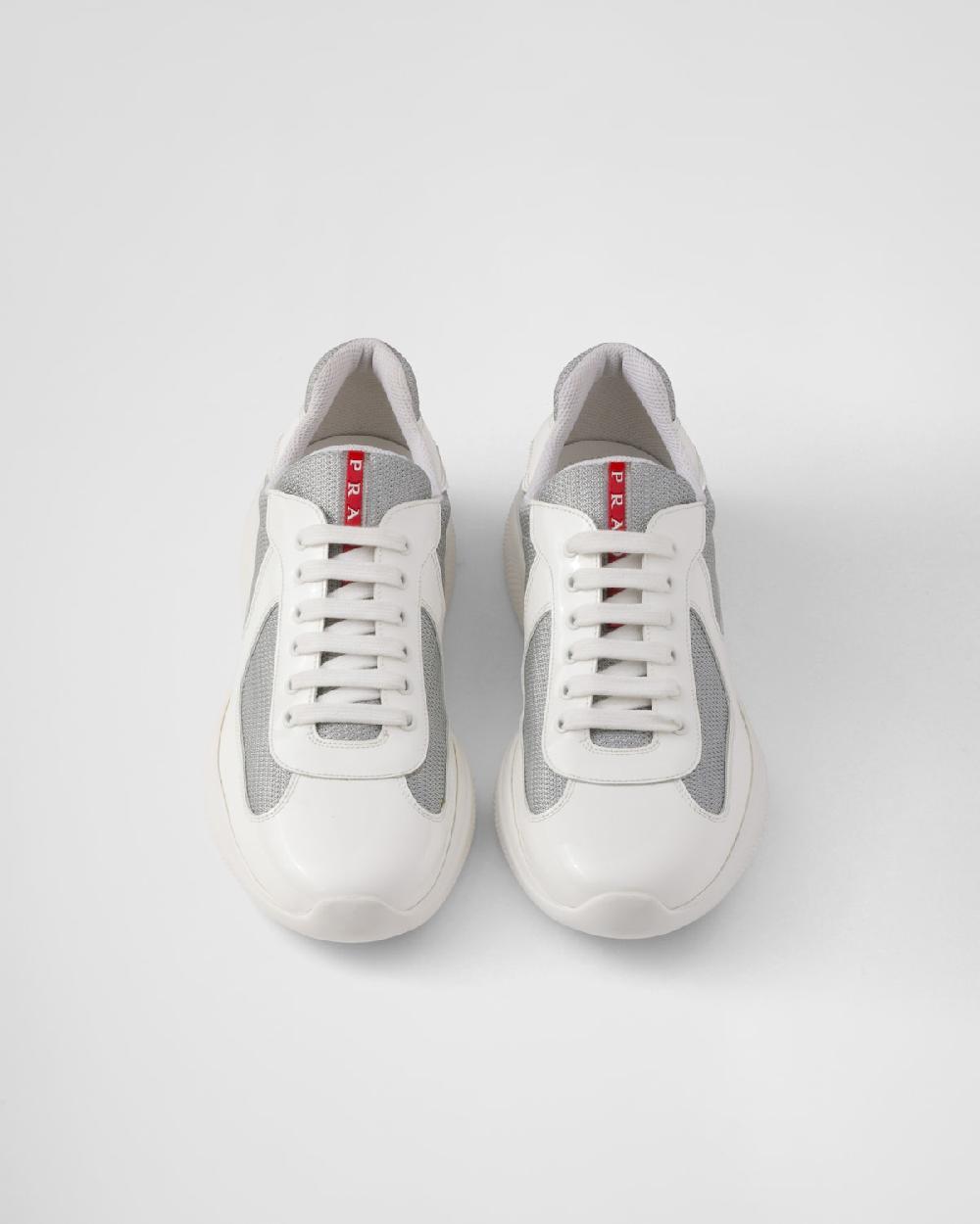 Prada Zapatillas Prada America's Cup de charol y tejido técnico Precio ultrabajo