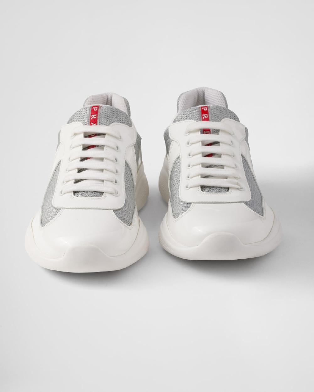 Prada Zapatillas Prada America's Cup de charol y tejido técnico Precio ultrabajo