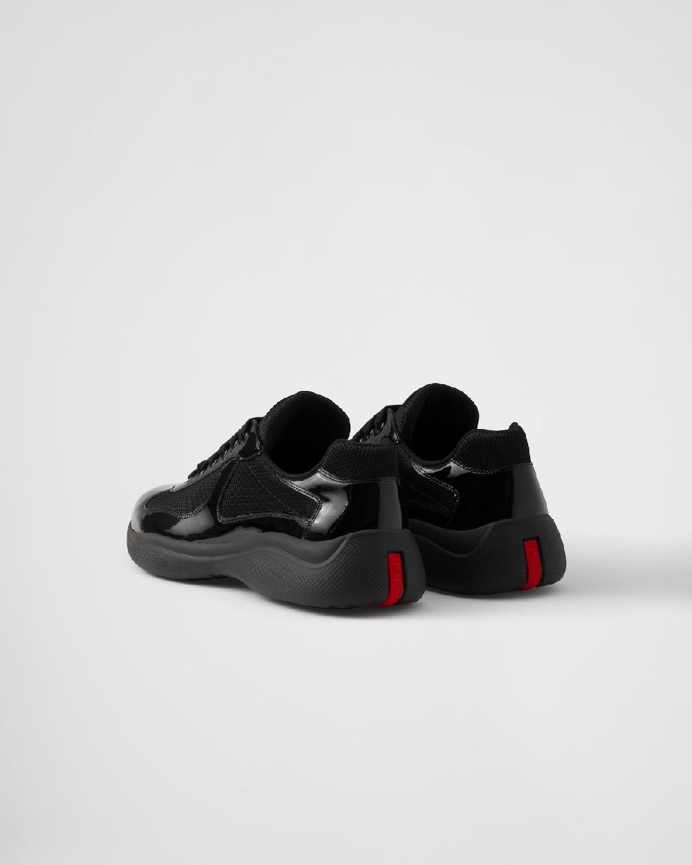Prada Zapatillas Prada America's Cup de charol y tejido técnico Devoluciones gratuitas