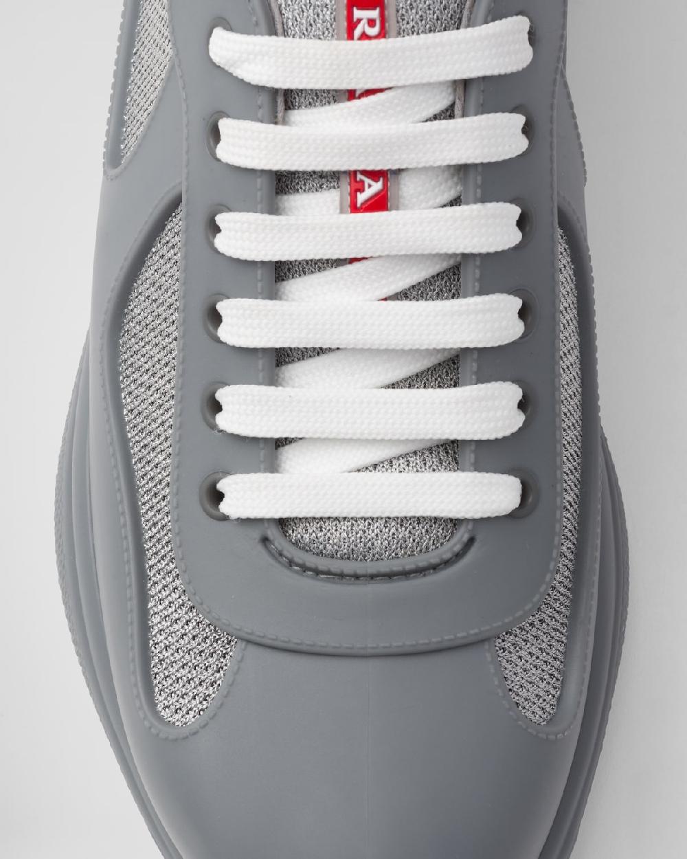 Prada Zapatillas de goma y tejido técnico Prada America's Cup Venta caliente