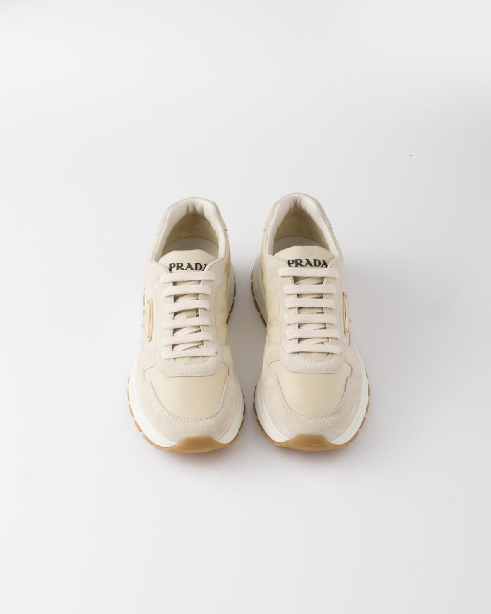 Prada Zapatillas Prax 01 de ante y Re-Nylon Liquidación