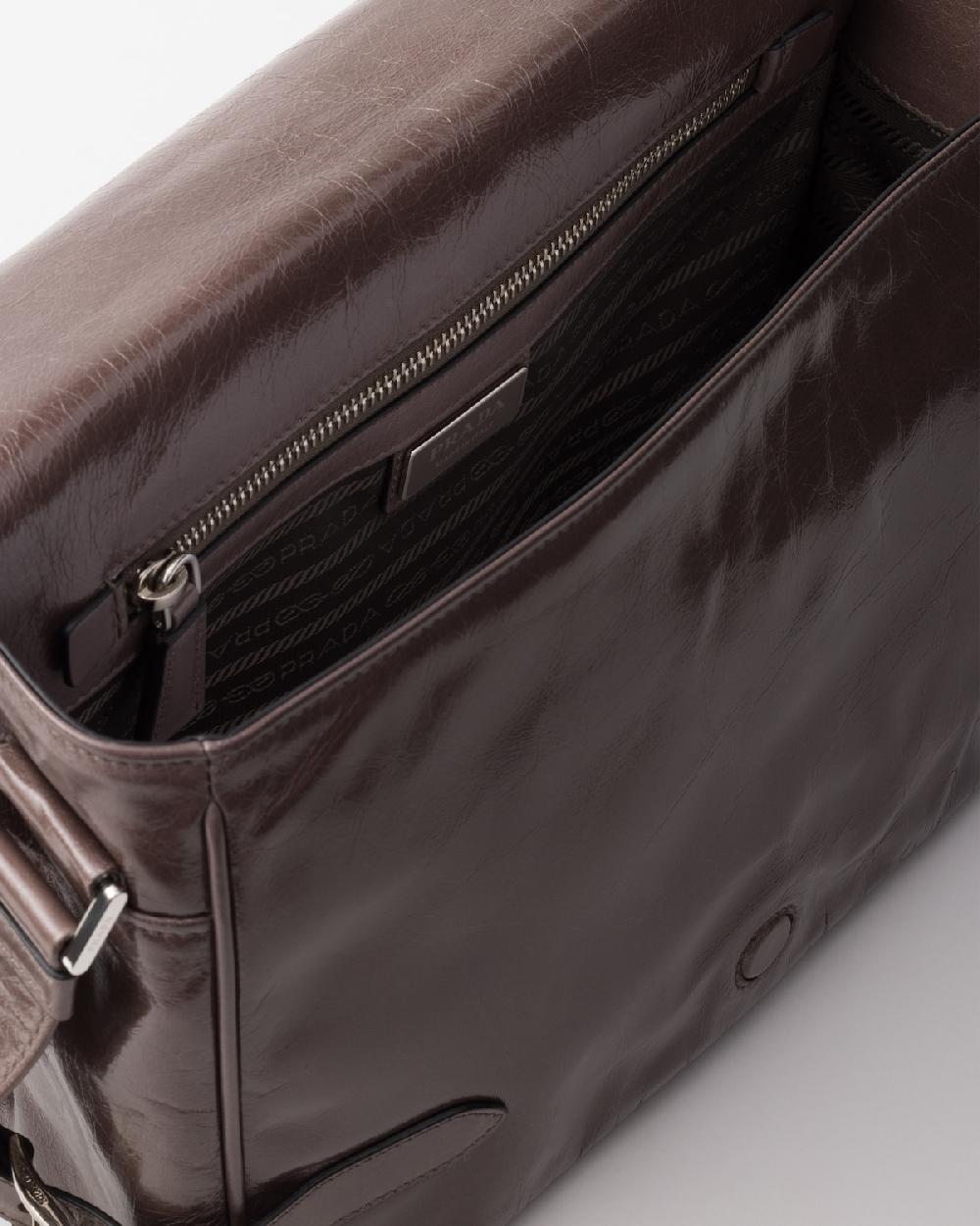 Prada Bolso bandolera de piel Mejor oferta