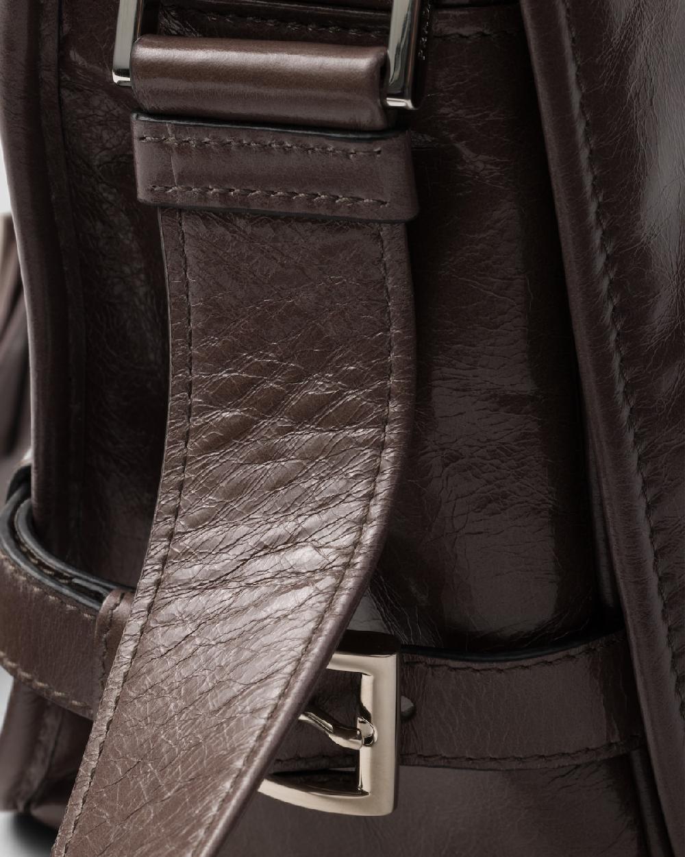Prada Bolso bandolera de piel Mejor oferta