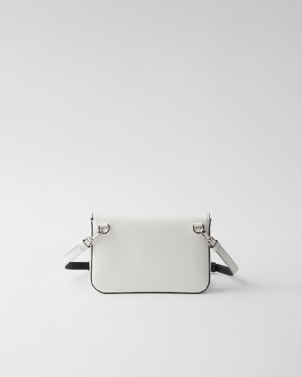 Prada Bolso bandolera de piel Saffiano Grandes descuentos