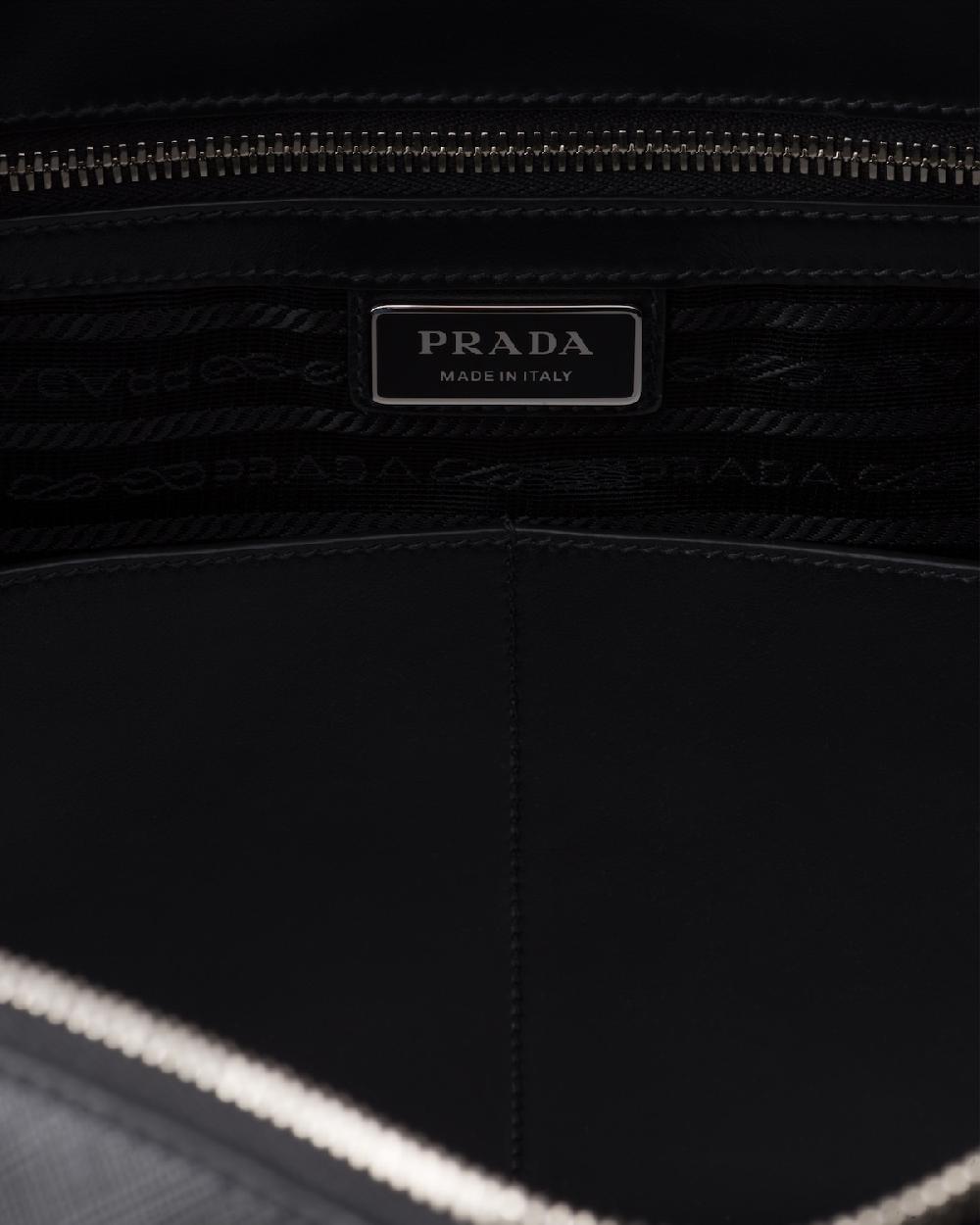 Prada Maletín de piel Saffiano Envío internacional gratuito