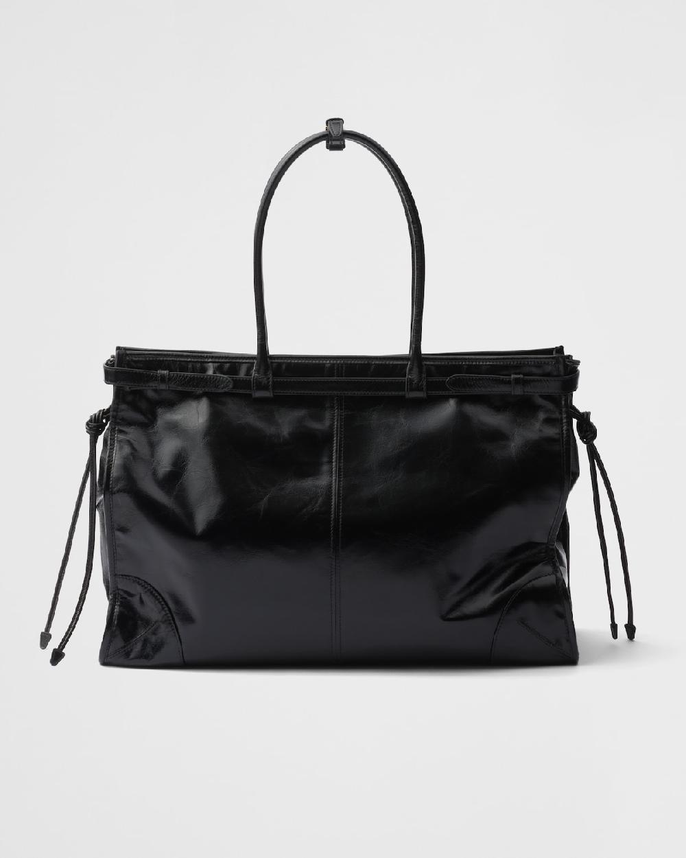 Prada Bolso Prada Bonnie de piel extragrande Grandes ahorros