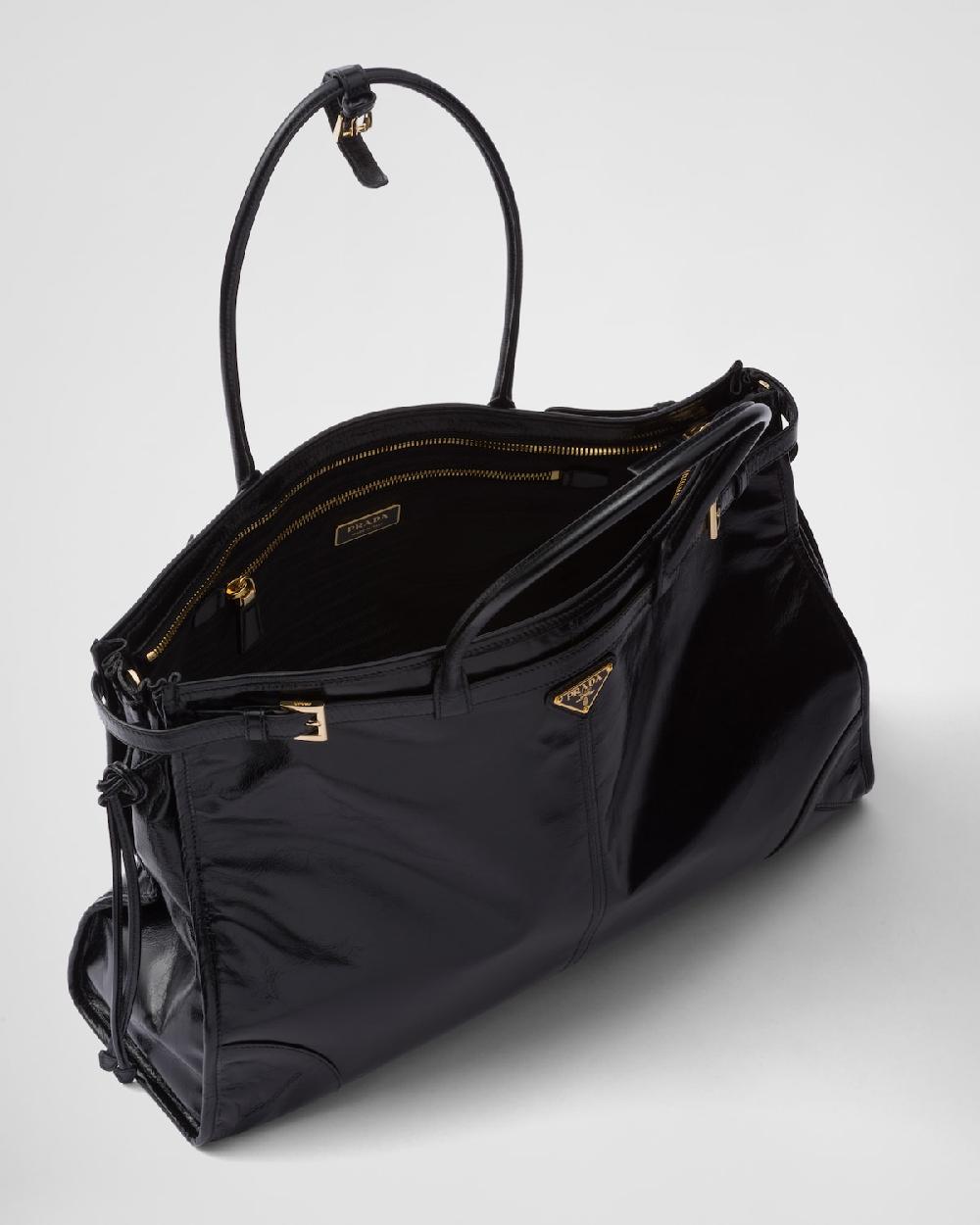 Prada Bolso Prada Bonnie de piel extragrande Grandes ahorros