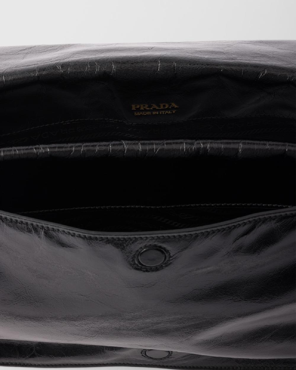 Prada Bolso bandolera de piel mediano Rebajas