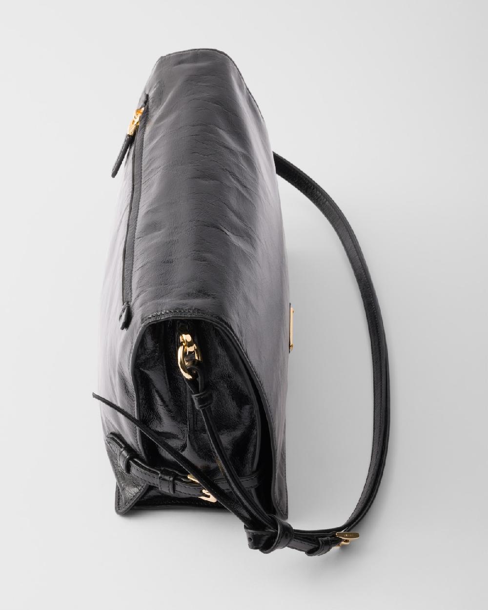 Prada Bolso bandolera de piel mediano Rebajas