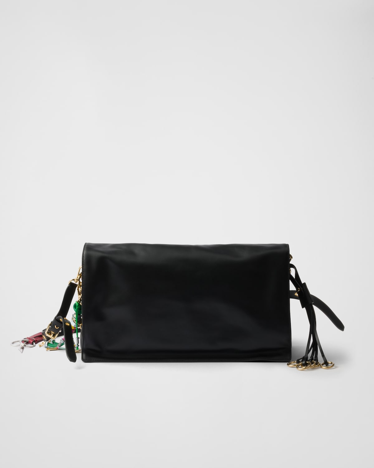 Prada Bolso bandolera Prada Soft Sound de piel con colgantes grande Gran oferta