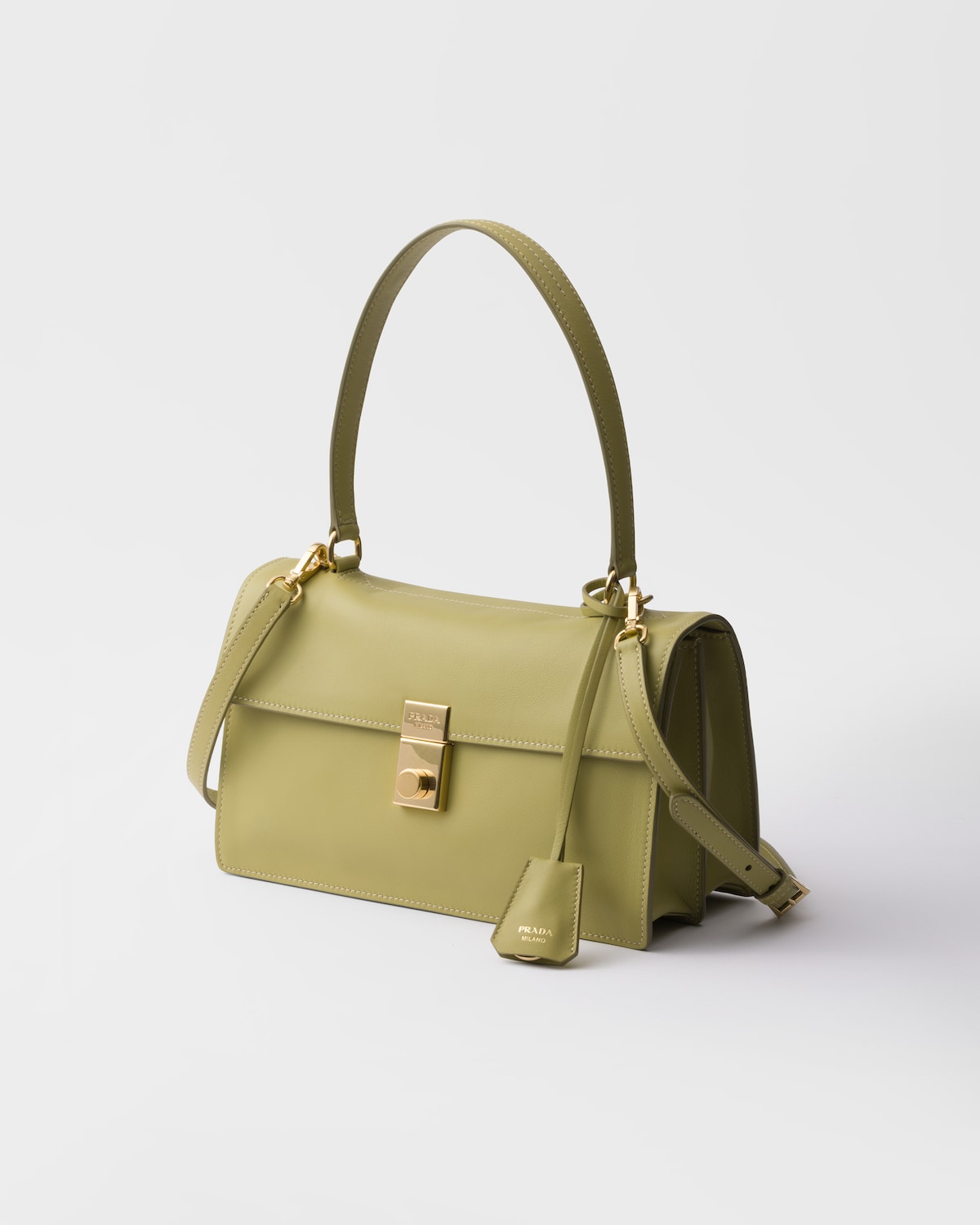 Prada Bolso bandolera Prada Soft Sound de piel mediano